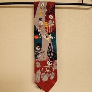 Hallmark Celebrations Skeleton Print Tie